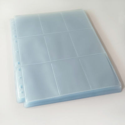 CPP Material 9 Pocket Trading Card Pages with Clear Front and Back for TCG Games