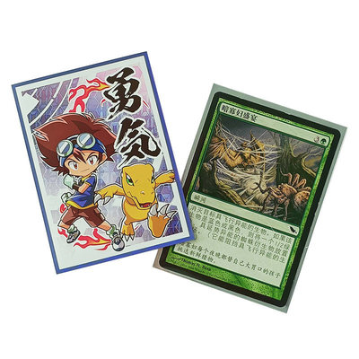 Trading 66x91mm Sleeves Matte Finished OPP Artwork Printed Card Sleeves