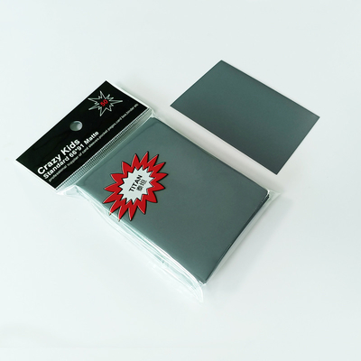 Grey Pvc Acid Free Card Sleeves PP Pokemon Card Protector Sleeves