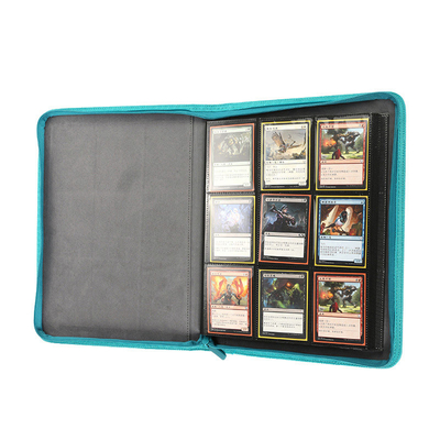 quality Pokemon Playing Trading Card Binder Pu Leather 18 Pockets With Zipper factory
