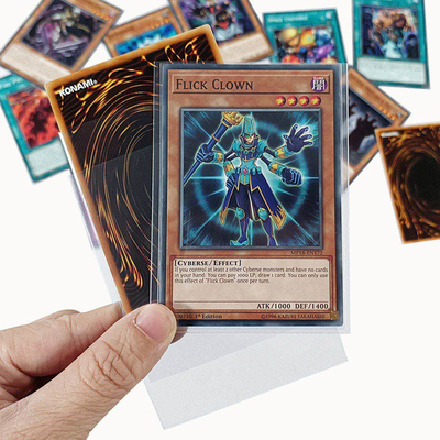 Wholesale Trading Transparent Card Sleeves 64x89mm Thick Playing Card Protector Sleeves