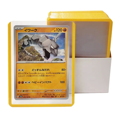Custom Logo PVC Toploaders Protectors 35pt Top Loading Card Holder For Trading Cards
