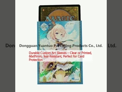 Durable Custom Art Sleeves – Clear or Printed, 66x91mm, Tear-Resistant, Perfect for Card Protection
