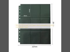 Mtg Tcg 18 Pocket Card Pages Top Loading Black Trading Card Binder Pages