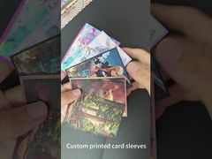 Custom printed card sleeves
